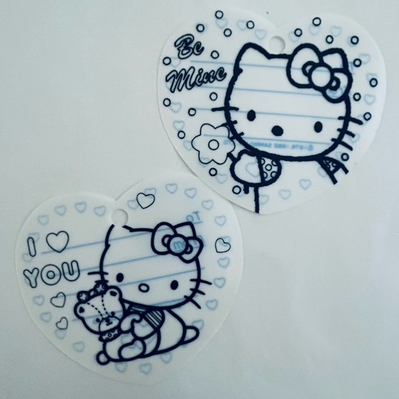 Vintage Sanrio Hello Kitty Shrinky Dinks Name Tag Clips DIY Craft 7 Pc Lot ‘92 - Picture 3 of 13